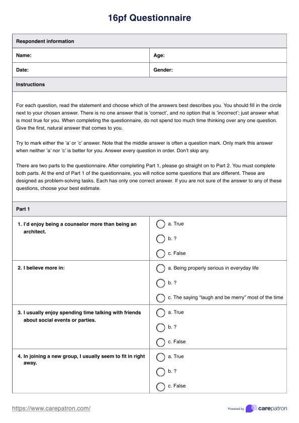 ACT Matrix Worksheet & Example | Free PDF Download