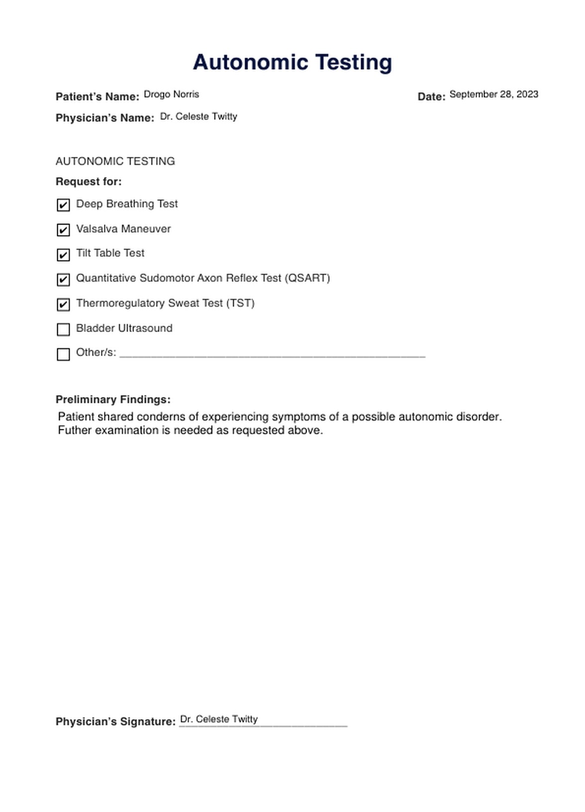 Autonomic PDF Example