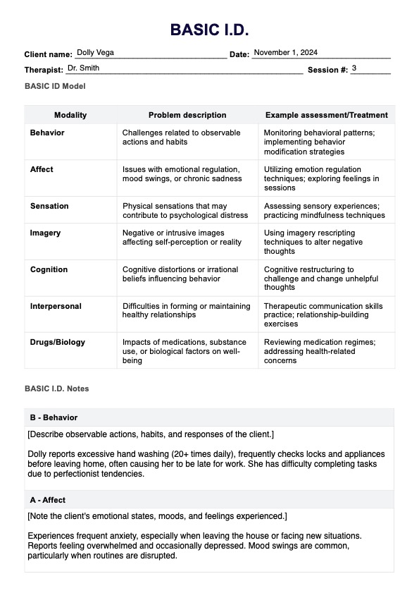 Basic ID PDF Example