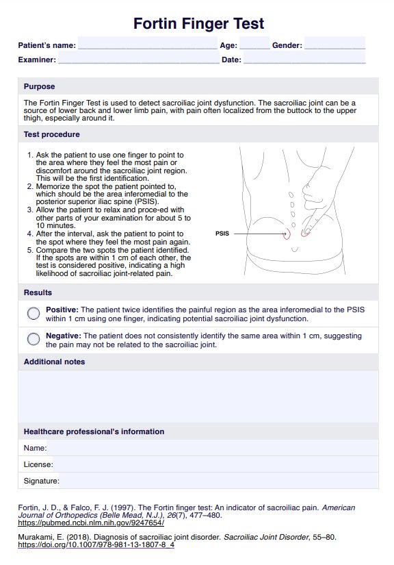 Prueba de dedo de fortin PDF Example