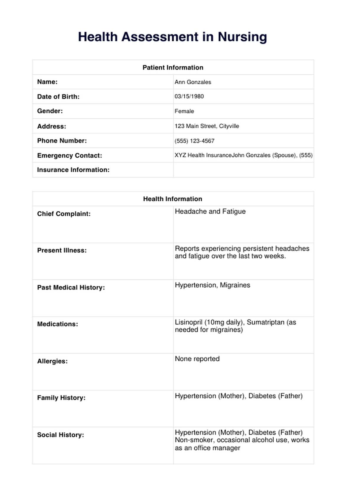 Health Assessment in Nursing PDF Example