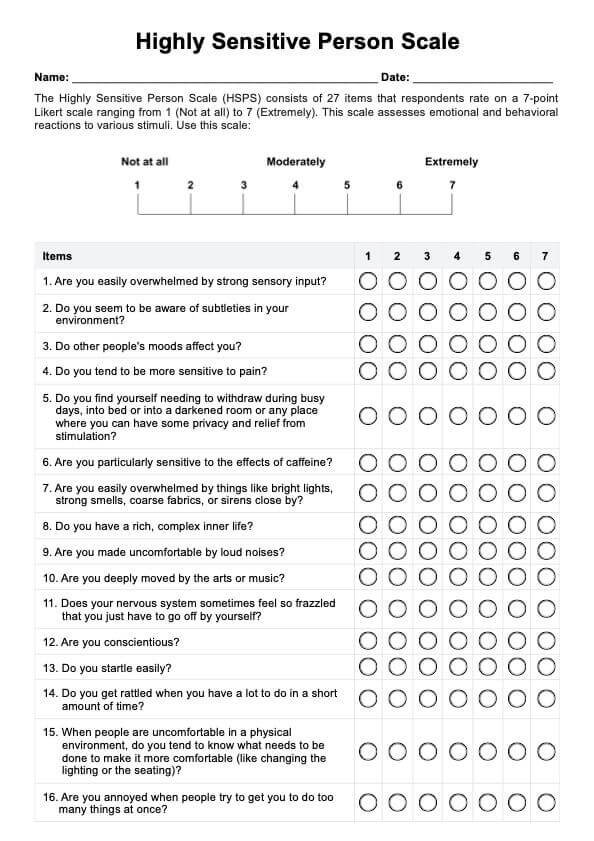 DERS Scale & Example | Free PDF Download