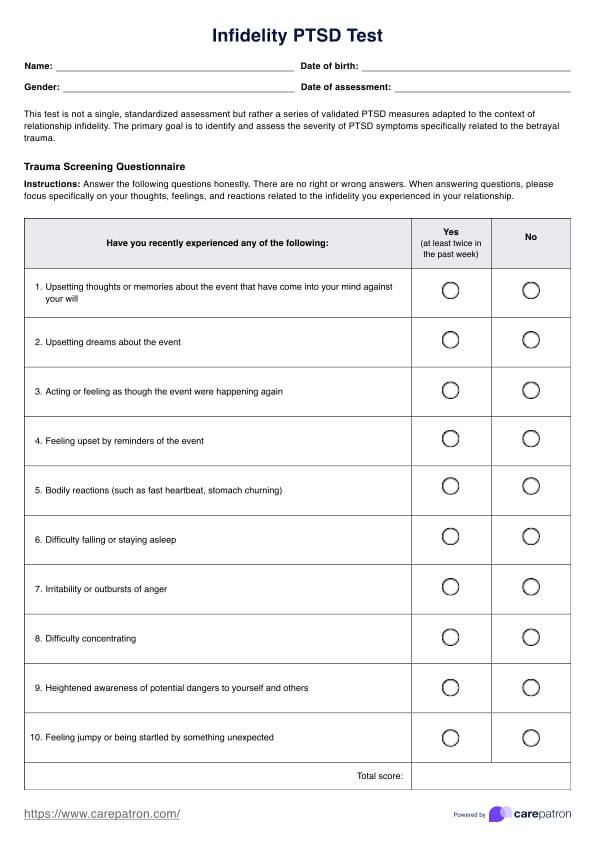 SCID Assessment (SCID-5-CV) & Example | Free PDF Download