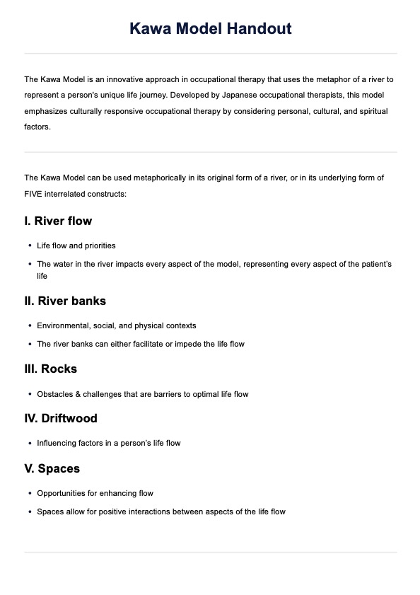 Kawa Model PDF Example