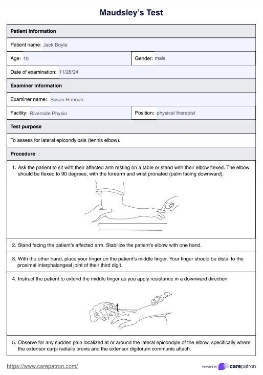 Maudsley's Test PDF Example