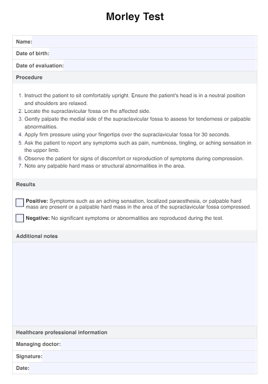 Morley Test PDF Example