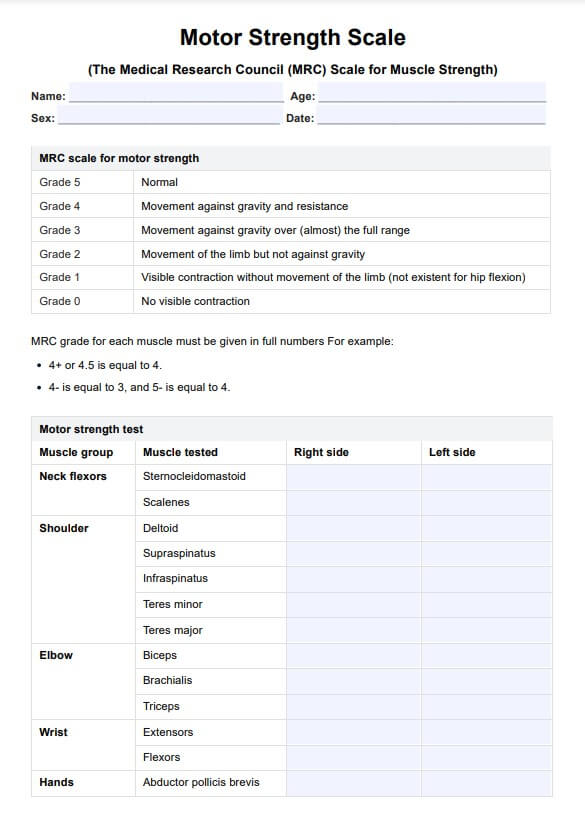 Scala di resistenza del motore PDF Example