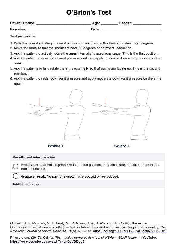 Prueba de o'brien PDF Example