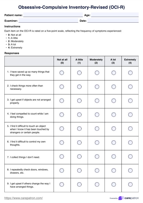 OCI-R PDF Example