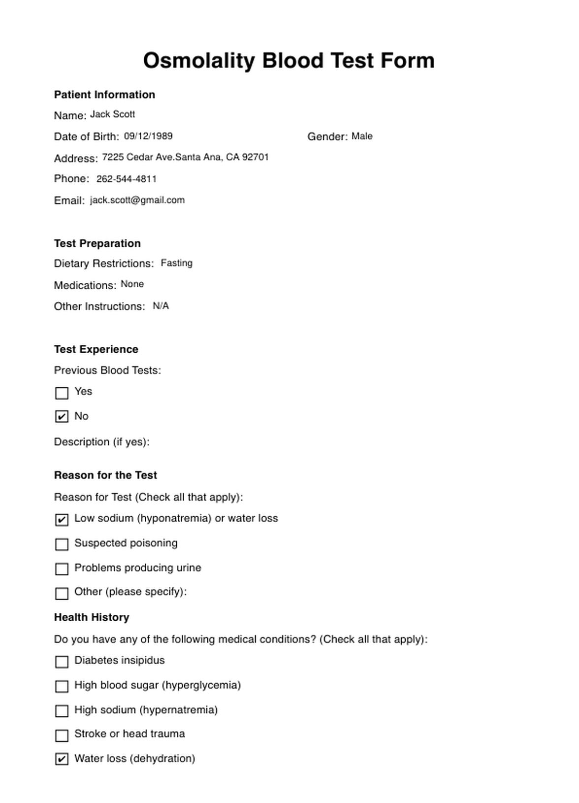 Osmolality Blood PDF Example