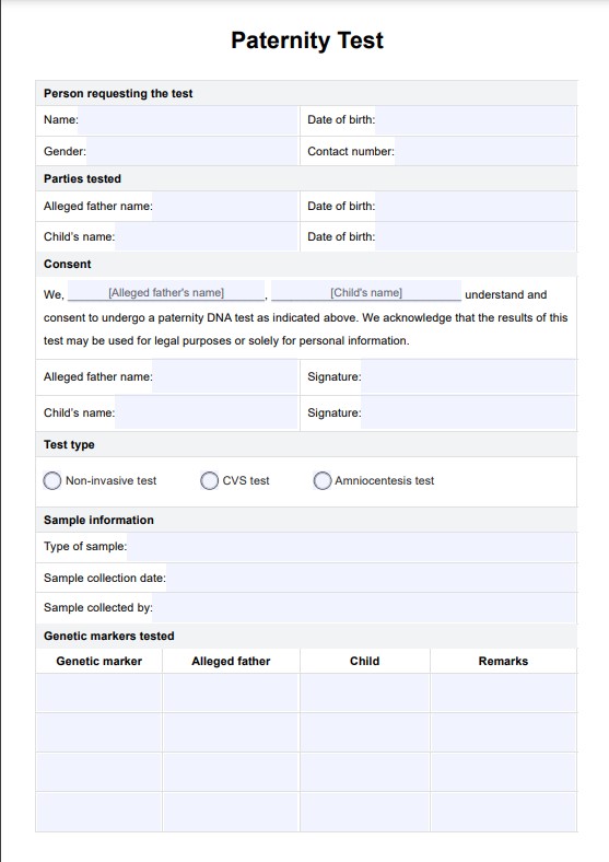 Vaderschap PDF Example