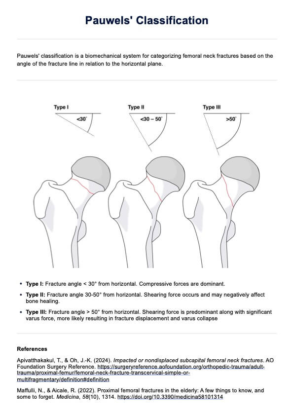 Clasificación de Pauwels PDF Example