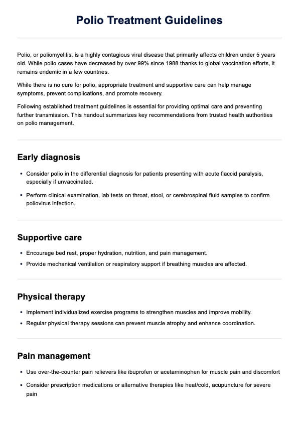 FAOS & Example | Free PDF Download