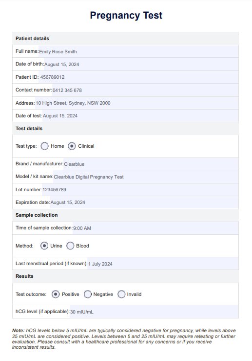 Raskaustesti PDF Example