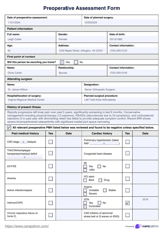 Vancouver Scar Scale template & Example | Free PDF Download