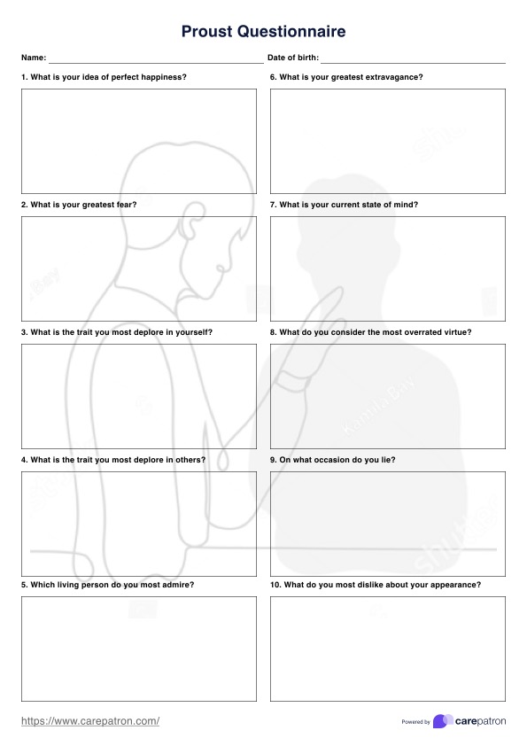 Proust Questionnaire PDF Example