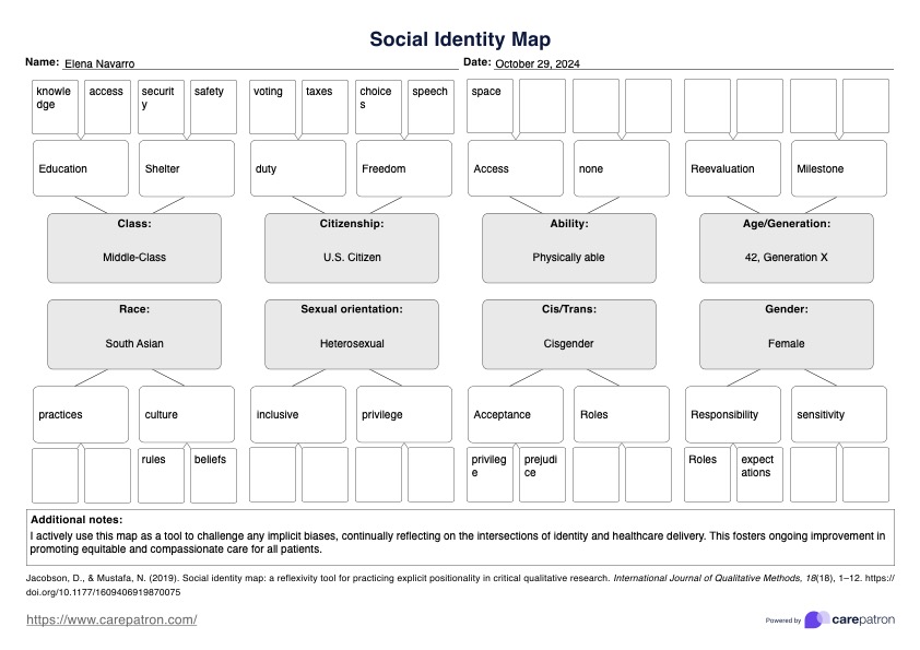 Social Identity Map PDF Example