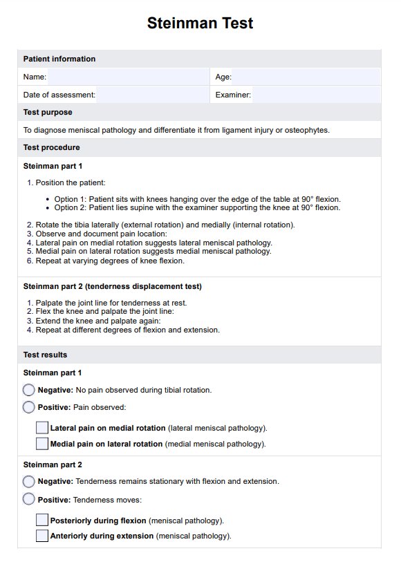 Steinmann-Test PDF Example