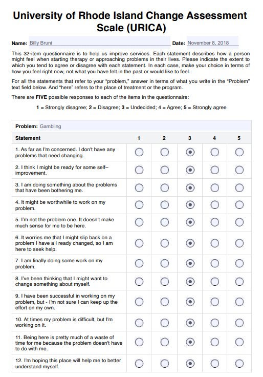 URICA Assessment PDF Example