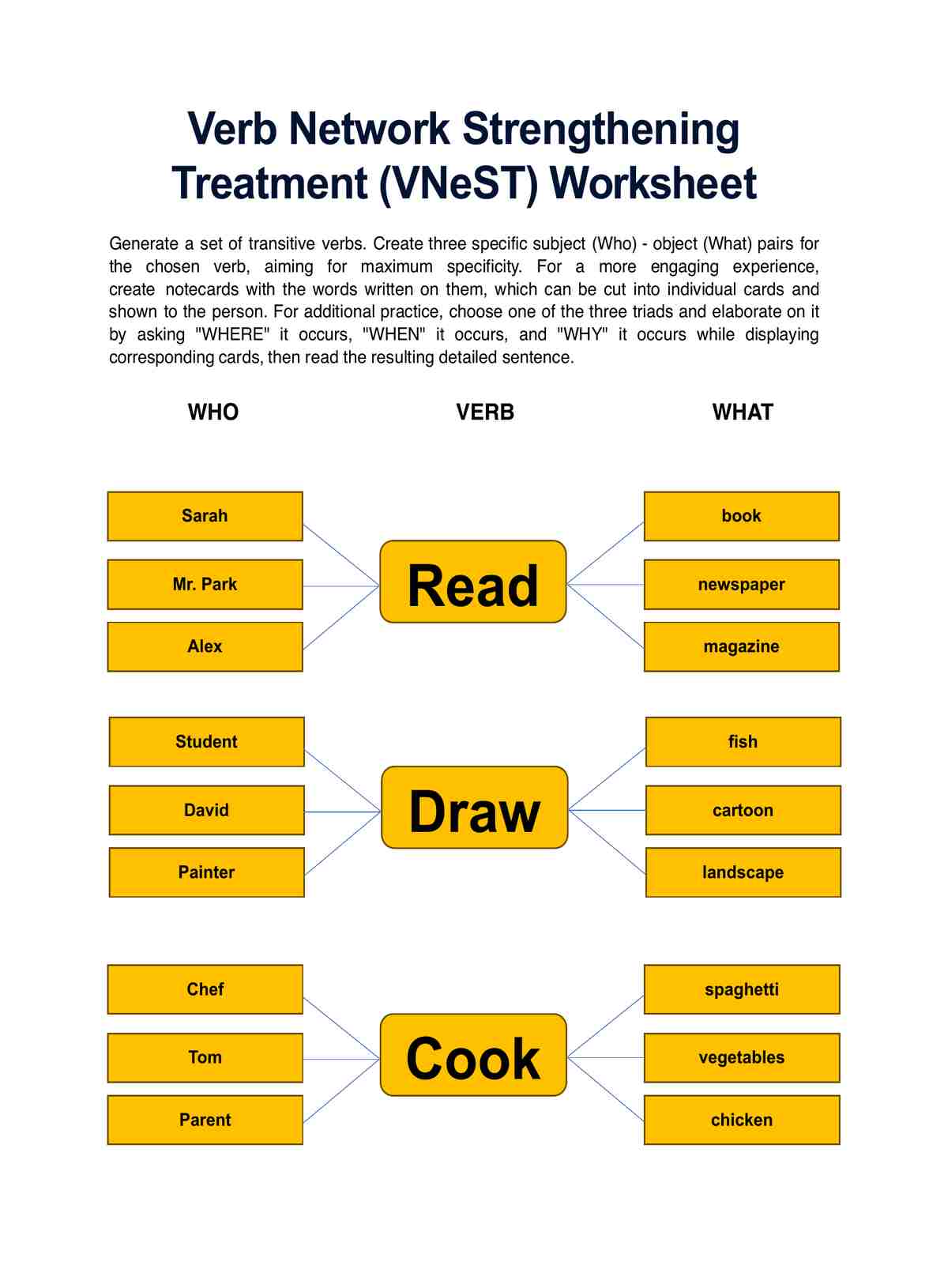 VNeST Worksheet PDF PDF Example