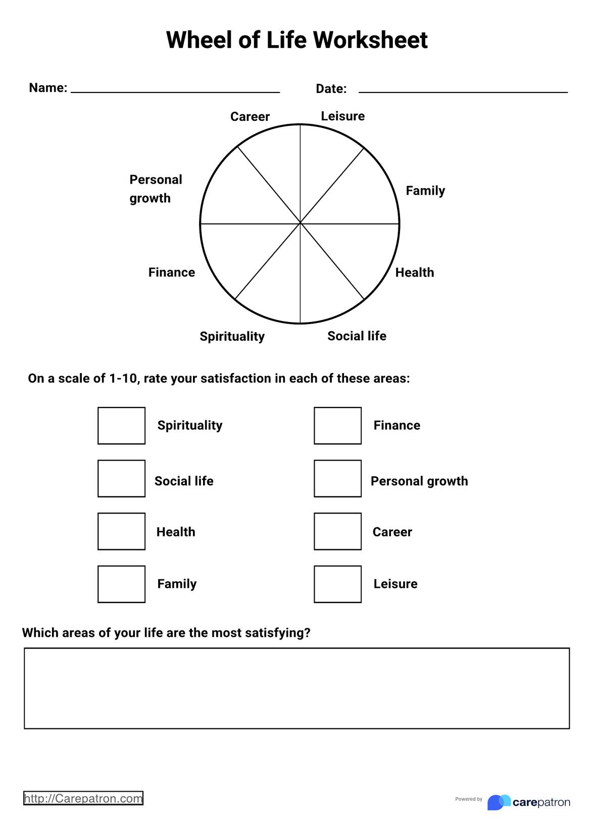 Wheel Of Life PDF Example
