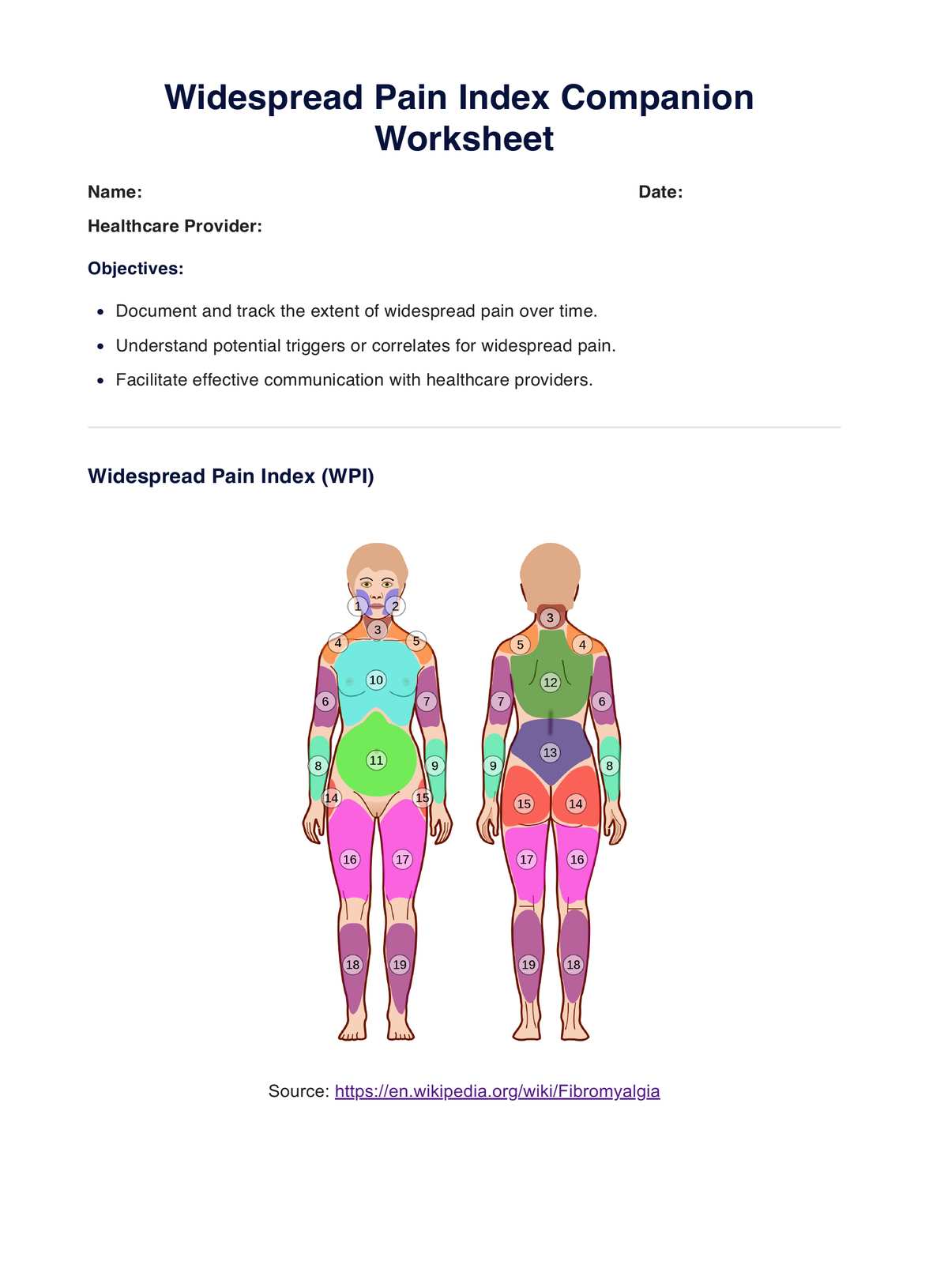 Widespread Pain Index PDF Example
