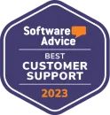 Software Advice Best Customer Support 2023 Badge